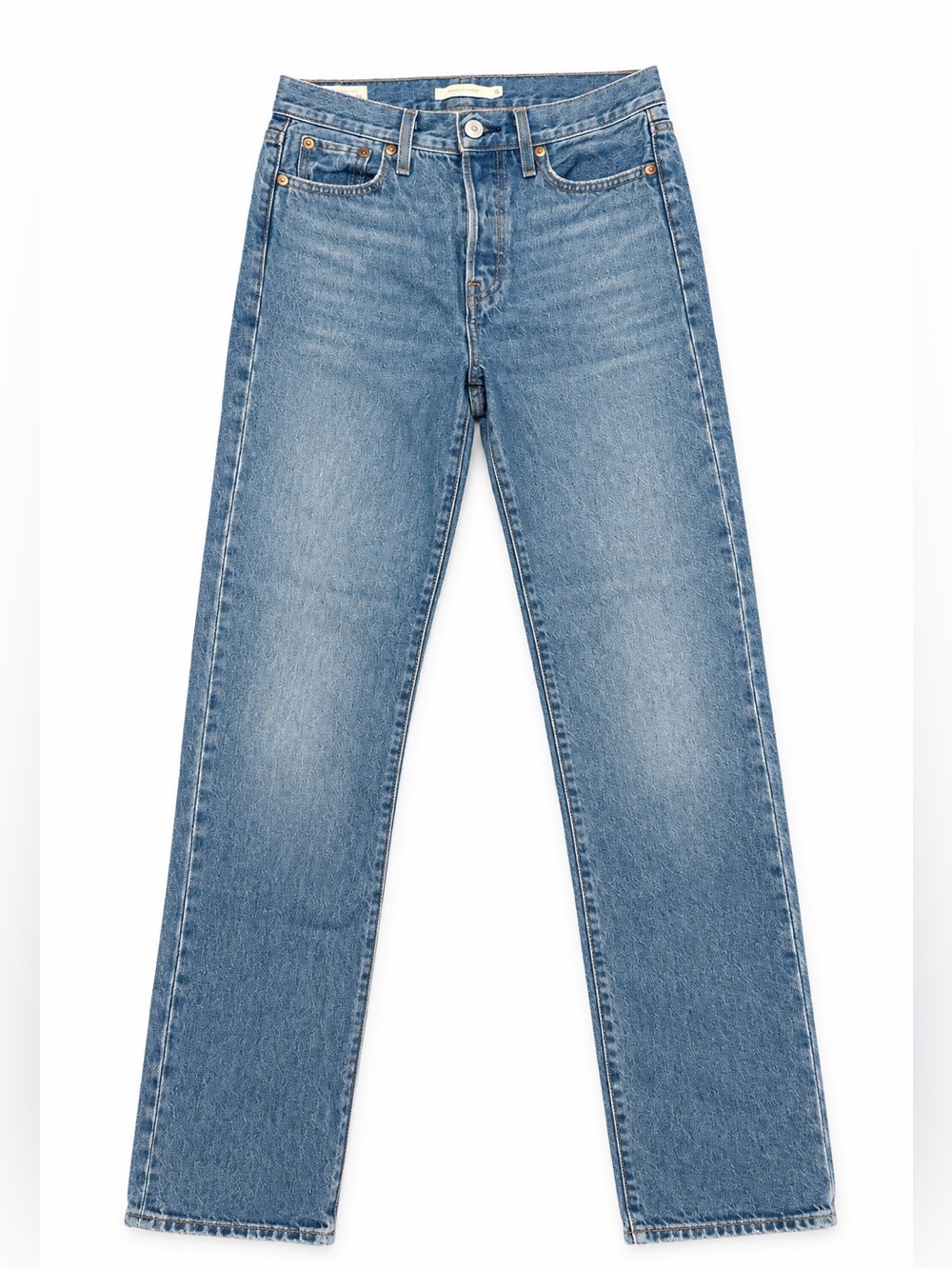 Levi’s Wedgie Straight Cotton Jeans Medium Wash Blue Size 26